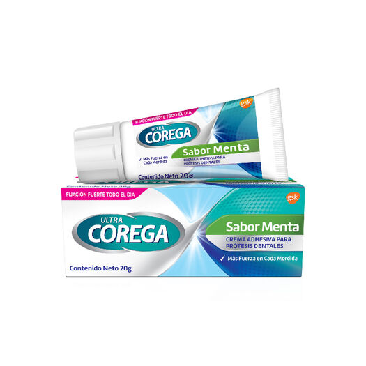 Adhesivo Corega Ultra Protesis Dentales Menta 20 g, , large image number 2