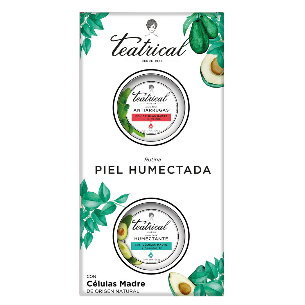 Pack Teatrical Crema Humectante 200Gr + Crema Antiarrugas 100Gr, , large image number 0