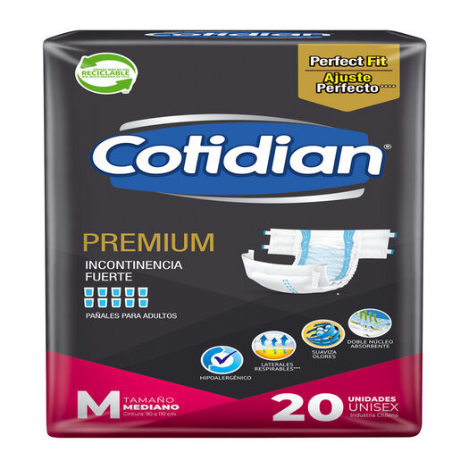 Pañal Premium Cotidian Adulto M 20 Un, , large image number 1