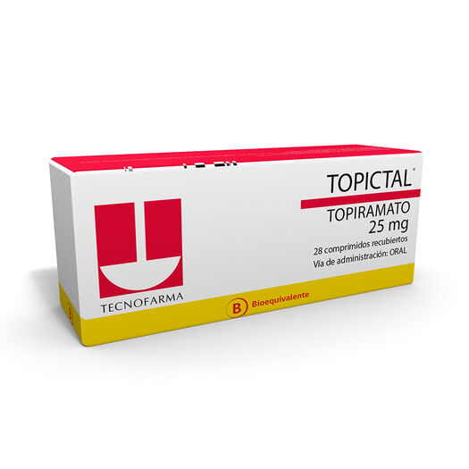 Topictal 25 mg x 28 Comprimidos Recubiertos, , large image number 0