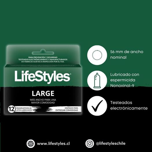 Lifestyles Large x 12 Unidades, , large image number 1