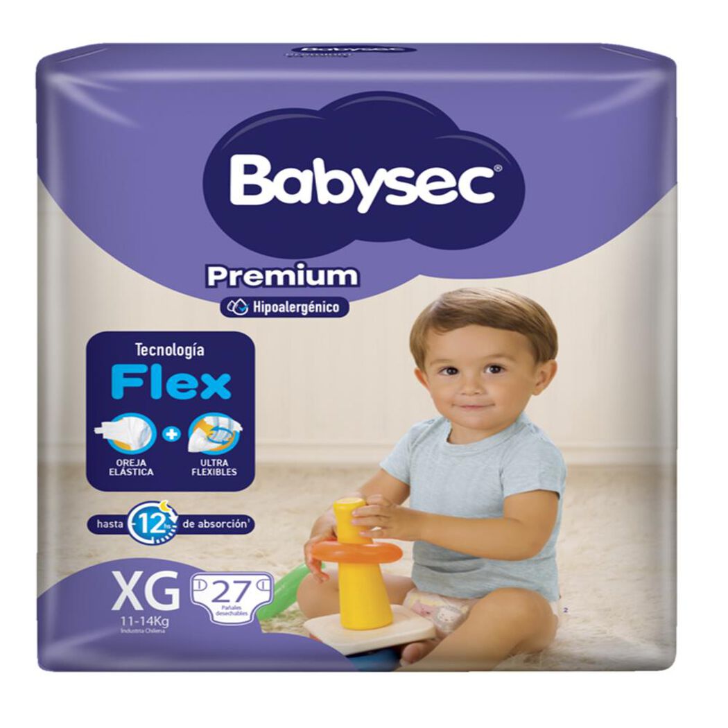 Pa&ntilde;ales Babysec Premium XG 27 un, , large image number 1