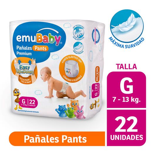 Pañal pants Emubaby G 22un, , large image number 0