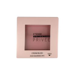 Rubor en crema Etienne Privee Cream Blush Coral con &Aacute;cido Hialur&oacute;nico y Vitamina E