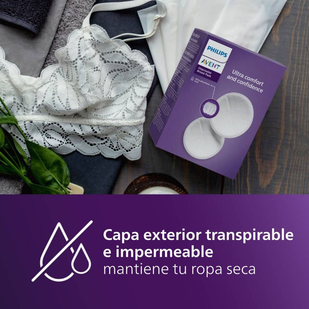 Absorbentes Avent de Leche 100 un, , large image number 3