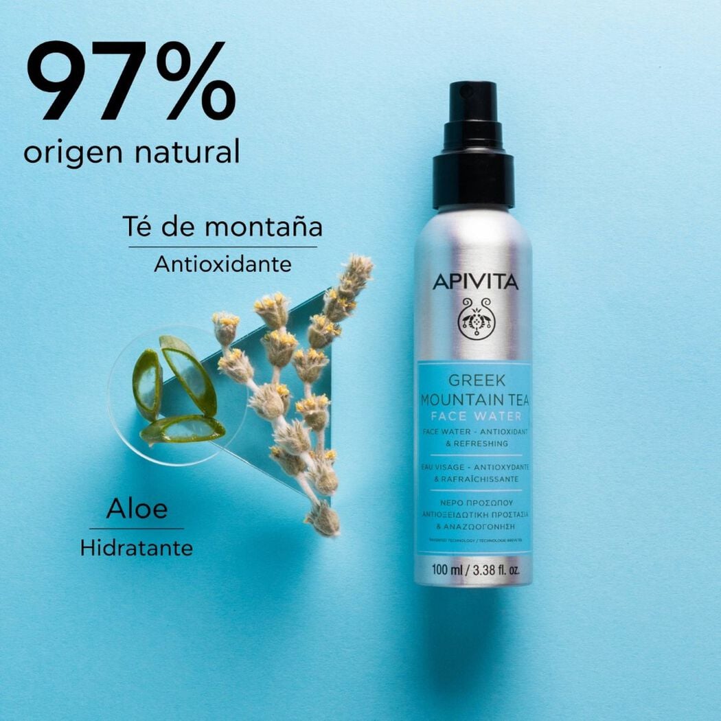 Agua Facial de T&eacute; de Monta&ntilde;a Griego 150ml Apivita, , large image number 2