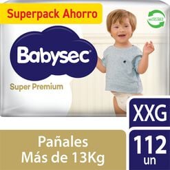 Pa&ntilde;ales Babysec Super Premium XXG 112 un