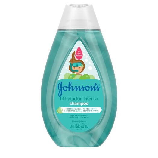 shampoo para niños johnsons® hidratación intensa x 400 ml., , large image number 1