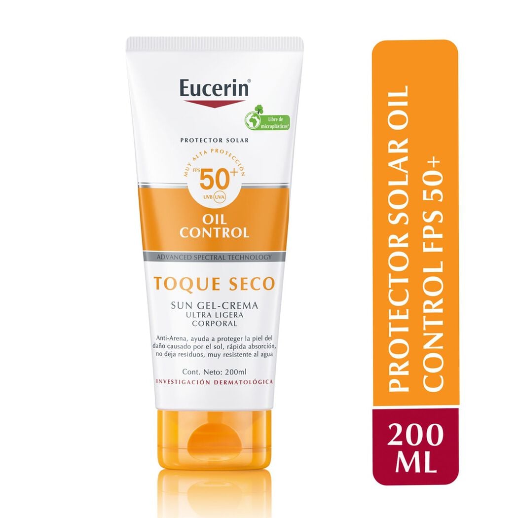 Protector Solar Eucerin Oil Control Toque Seco 200 mL, , large image number 0