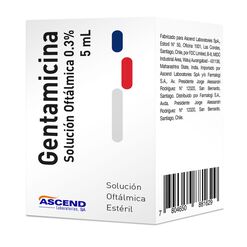 Gentamicina 0.3 % x 5 ml Solución Oftálmica ASCEND