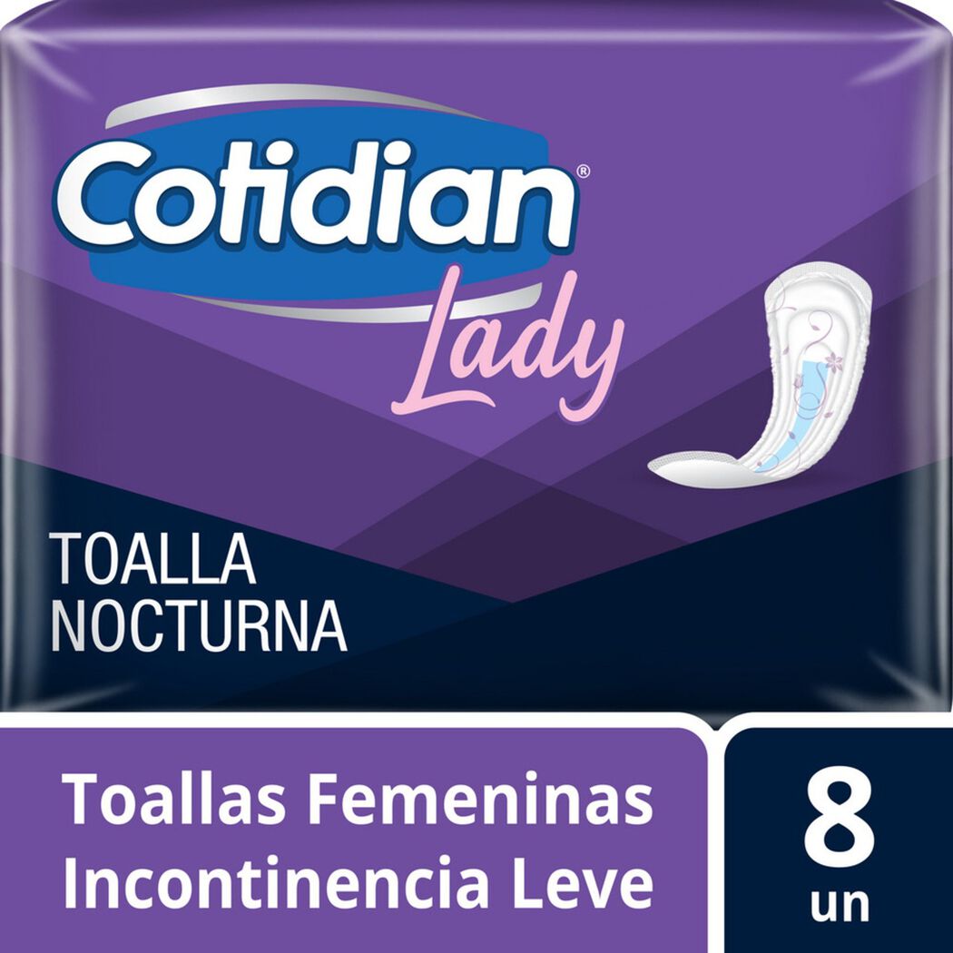 Toalla Nocturna Cotidian Lady x8 unidades, , large image number 0