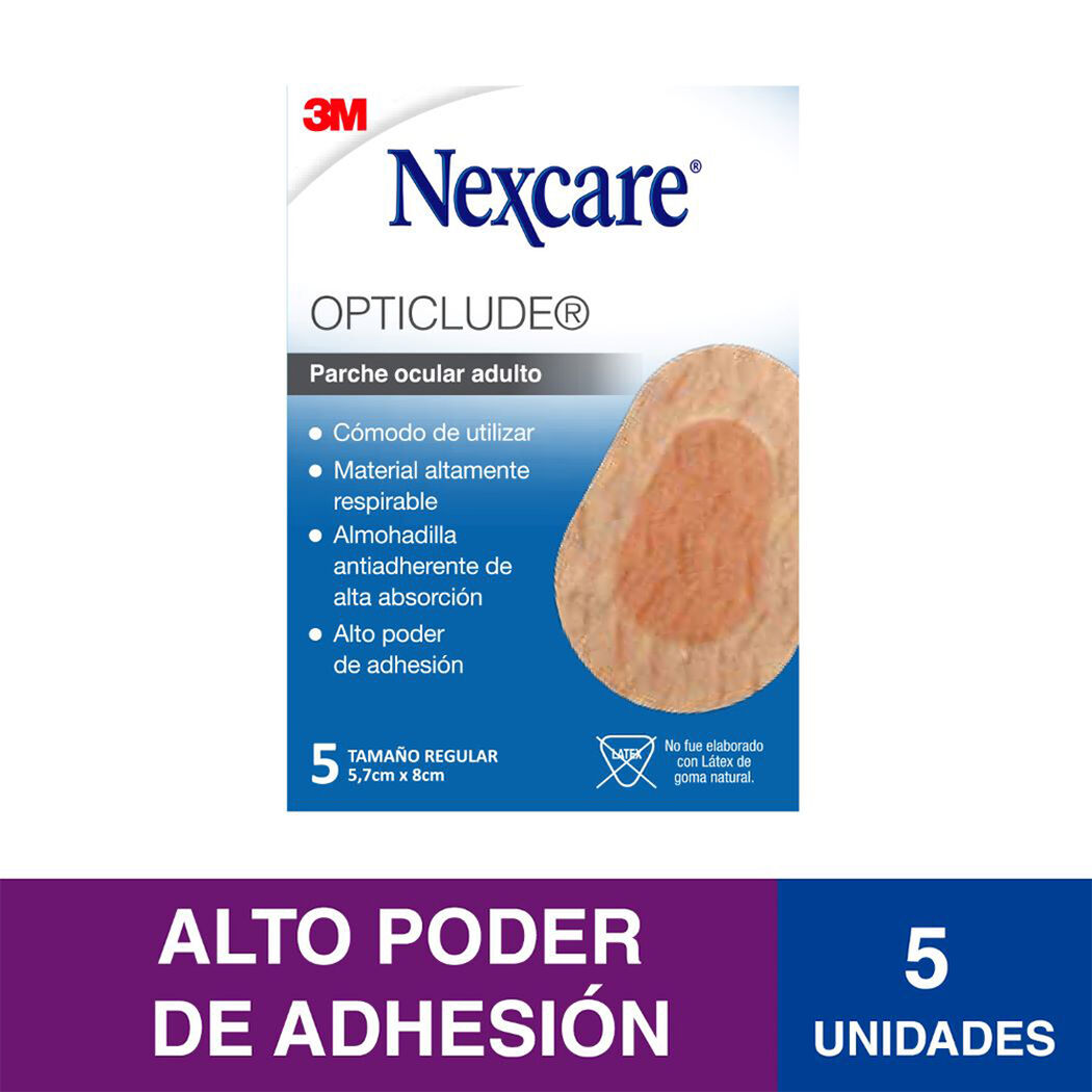 Nexcare¿ Parche Ocular Opticlude Adulto, 5 un, , large image number 1