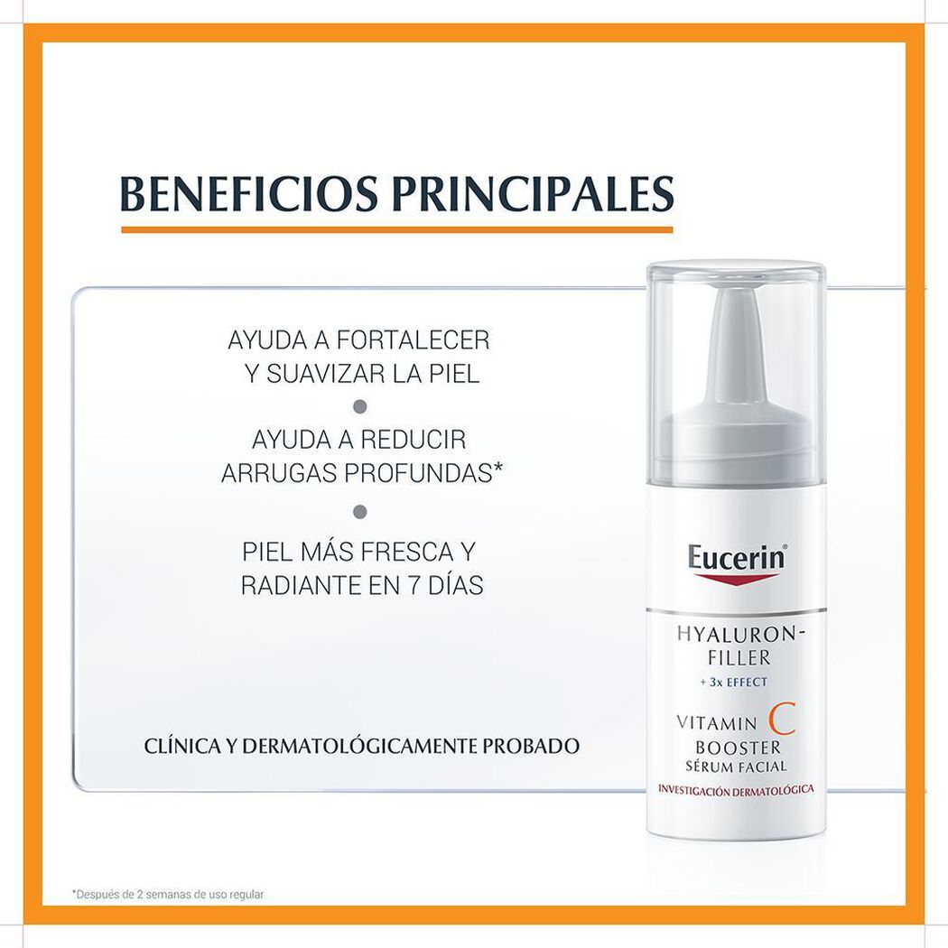 Eucerin Booster Anti Edad Hyaluron Filler Vitamina C 8 ml, , large image number 1