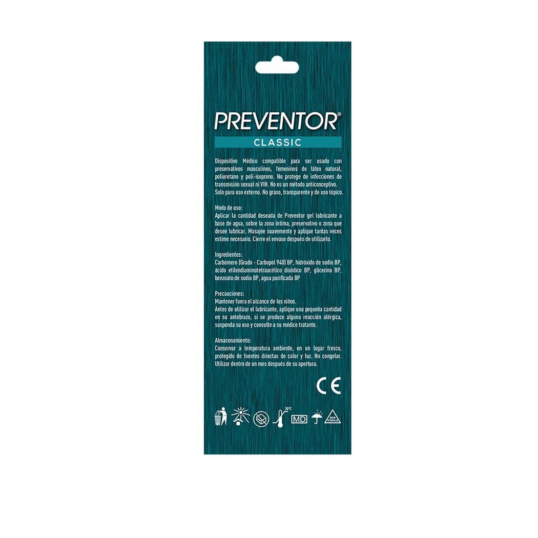 Gel Lubricante &Iacute;ntimo Preventor Classic 50 ml, , large image number 1