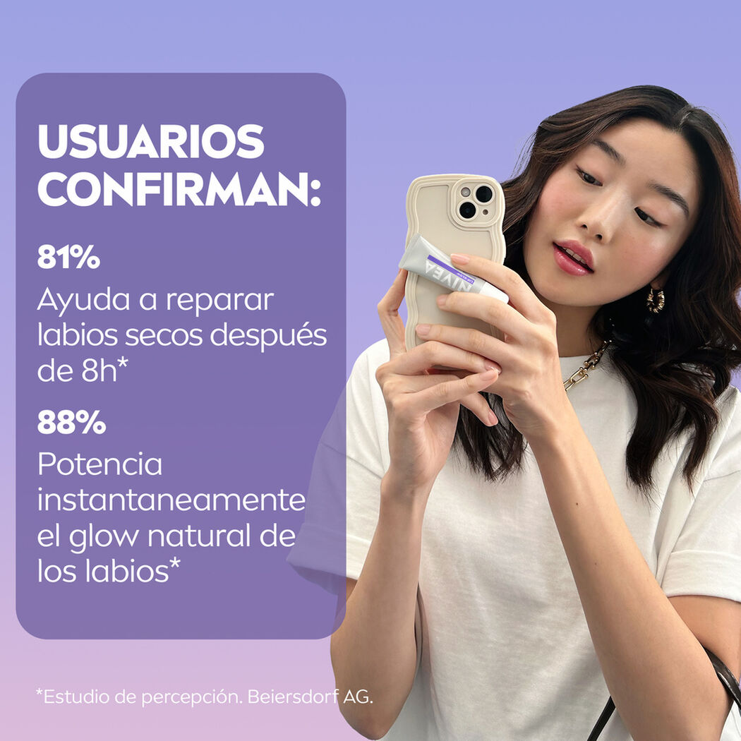 Lip Glow Nivea con &Aacute;cido Hialur&oacute;nico 10ml, , large image number 4