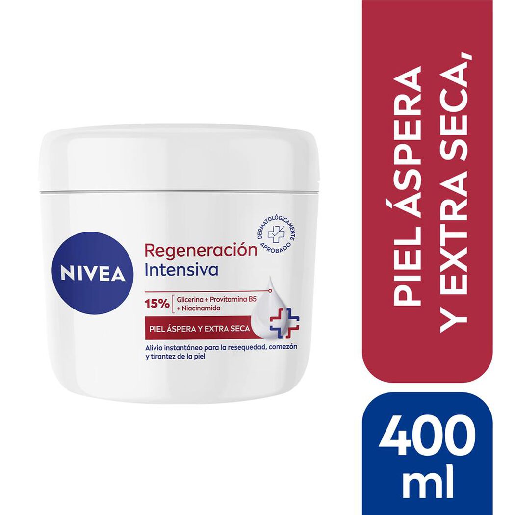 Crema Pote Nivea Regeneración Intensiva 400Ml, , large image number 0
