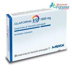 Glafornil XR 1000 mg x 30 Comprimidos de Liberación Prolongada