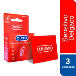 Durex Condones Sensitivo Delgado 3 unidades