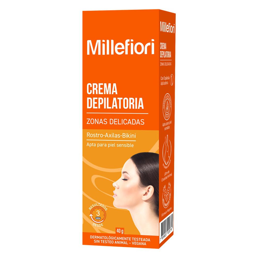 Crema Depiladora Millefiori Rostro Axilas y Bikini 40 g, , large image number 0