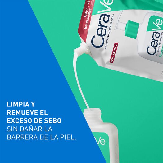 Gel Limpiador Espumoso Cerave Recarga 473 mL, , large image number 1