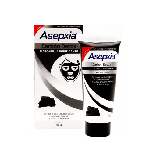 Asepxia Carbón Detox Mascarilla Peel Off Purificante 30 G, , large image number 0