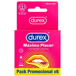 Preservativo Durex Máximo Placer 6Un