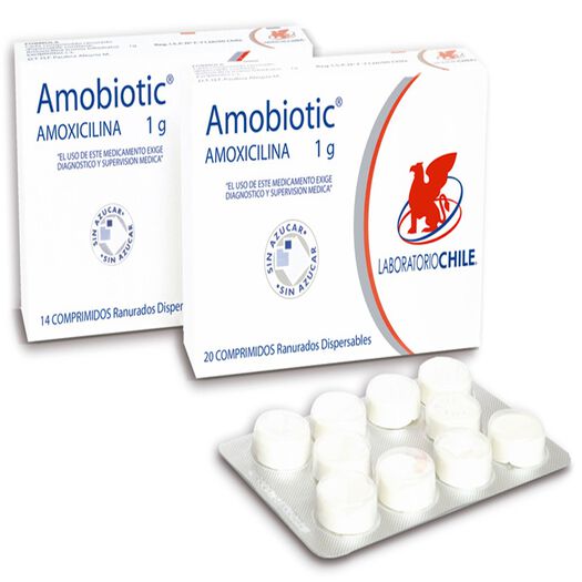 Amobiotic 1 g x 14 Comprimidos Dispersables, , large image number 0