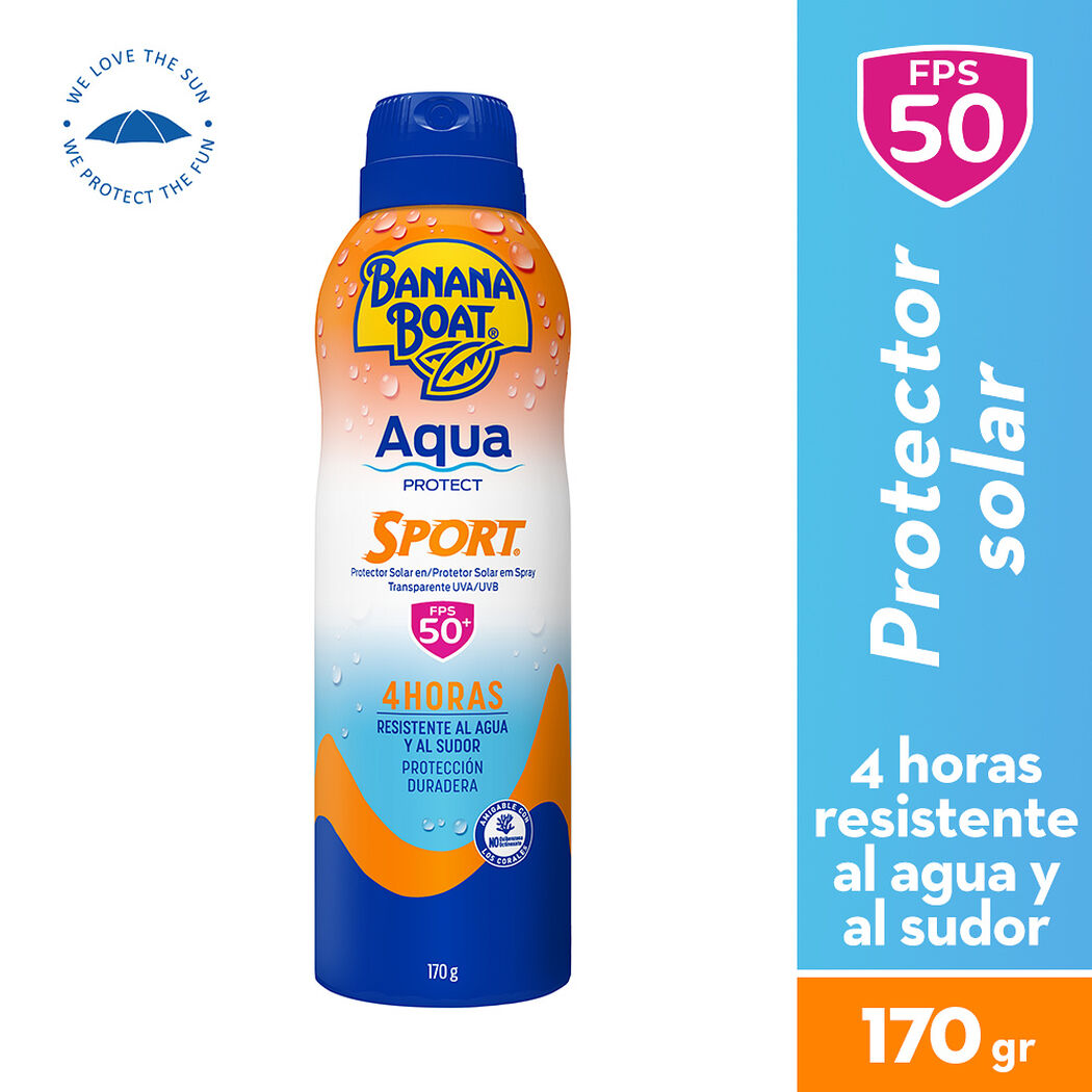 Protector Solar Banana Boat Aqua Protect Spray FPS 50 177 ml, , large image number 0