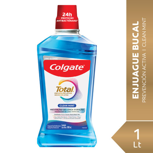 Enjuage Bucal Colgate Total Clean Mint 1000 mL, , large image number 0