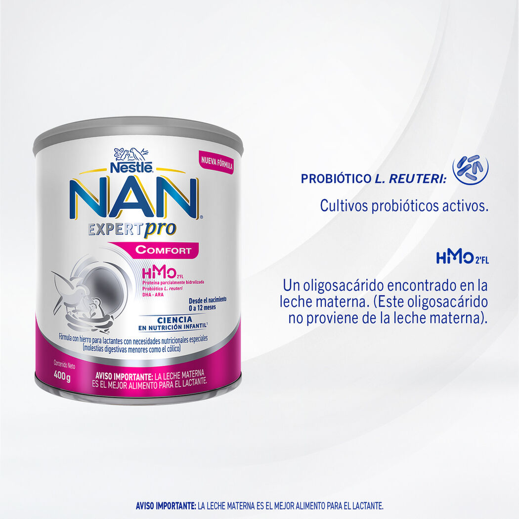 F&oacute;rmula Infantil Nan Expertpro Comfort Etapas 1 y 2 400 g, , large image number 3