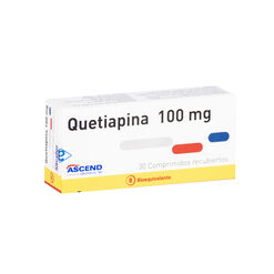 Quetiapina 100 mg x 30 Comprimidos Recubiertos ASCEND