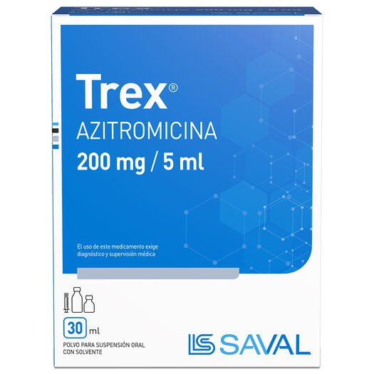 Trex 200 mg/5 ml x 30 ml Polvo para Suspensión Oral con Solvente, , large image number 3