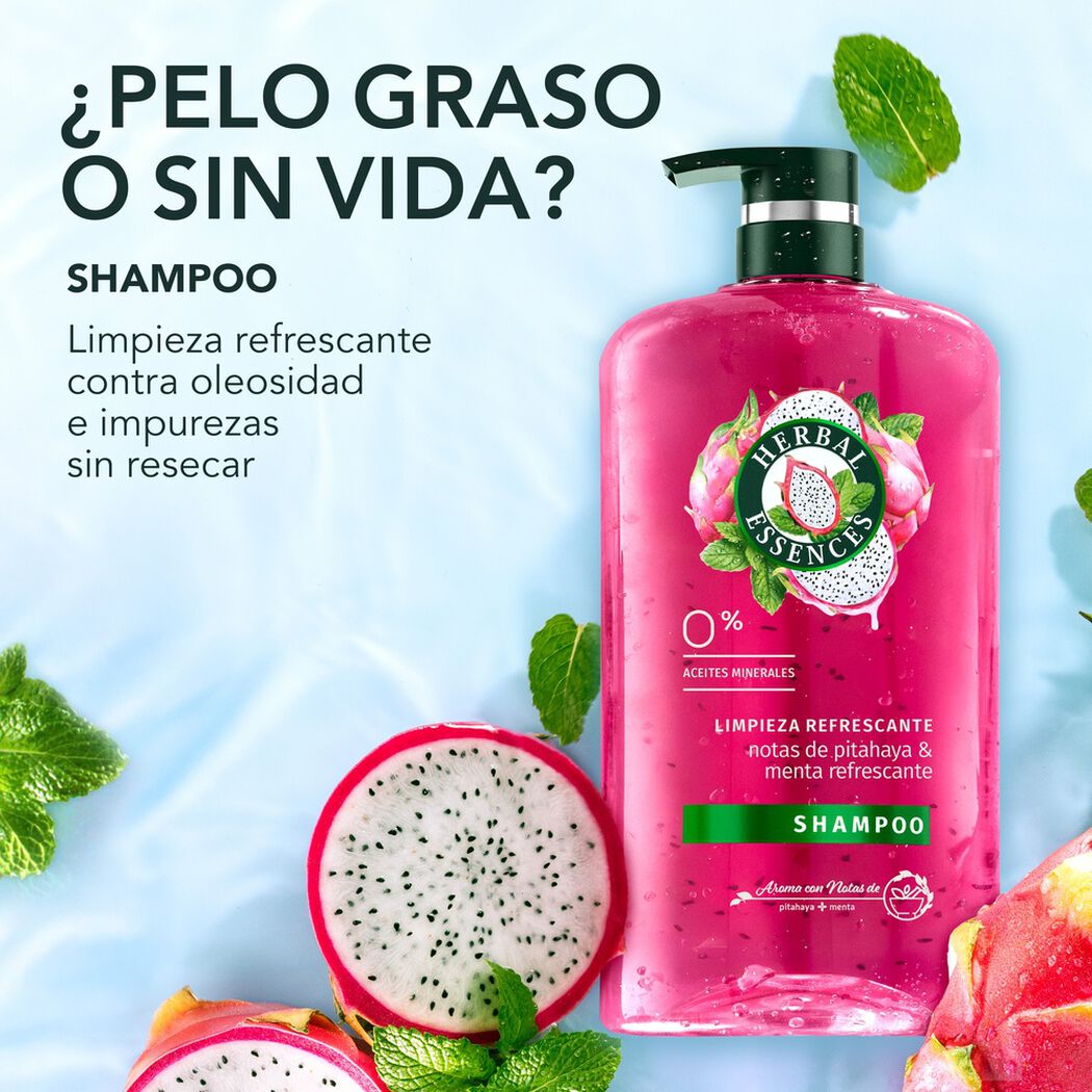 Herbal Essences con notas de Pitahaya Shampoo 865 ml, , large image number 1