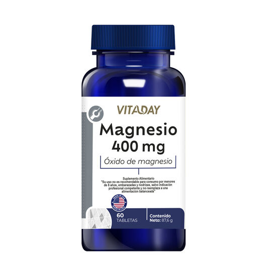 Vitaday Oxido De Magnesio 400 Mg 60 Tabletas, , large image number 0