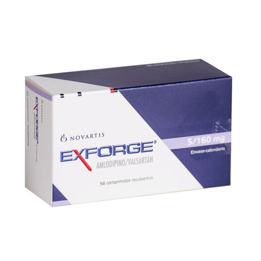 Exforge 5 mg/160 mg x 56 Comprimidos Recubiertos, , large image number 0