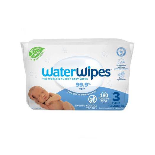 Toallas Húmedas Waterwipes Bio 180 un, , large image number 1