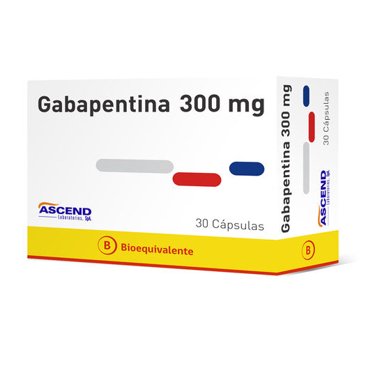 Gabapentina 300 mg x 30 Cápsulas ASCEND, , large image number 0
