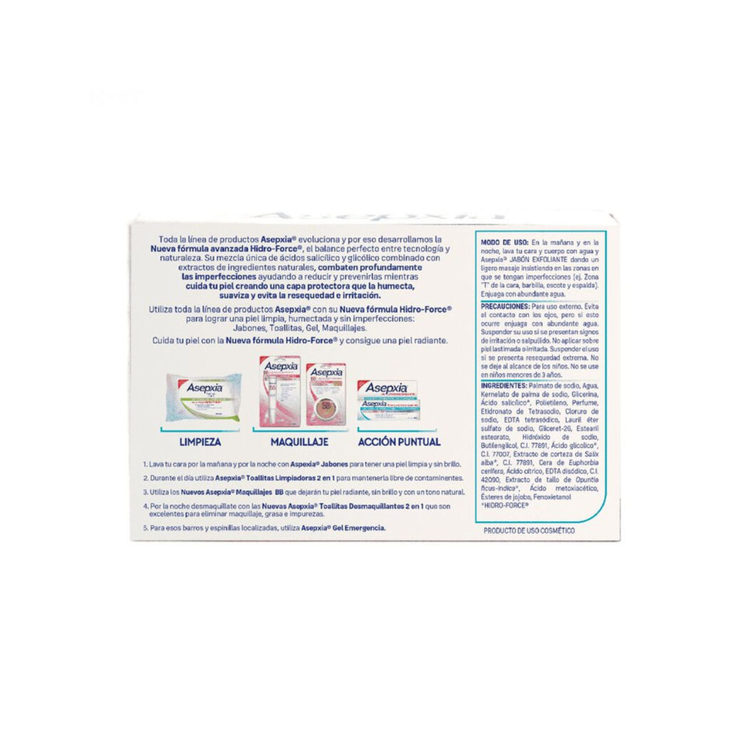 Asepxia Exfoliante Jabón En Barra 100 G, , large image number 1
