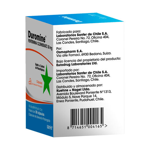 Duromine 30 mg x 30 Capsulas de Liberación Prolongada, , large image number 2