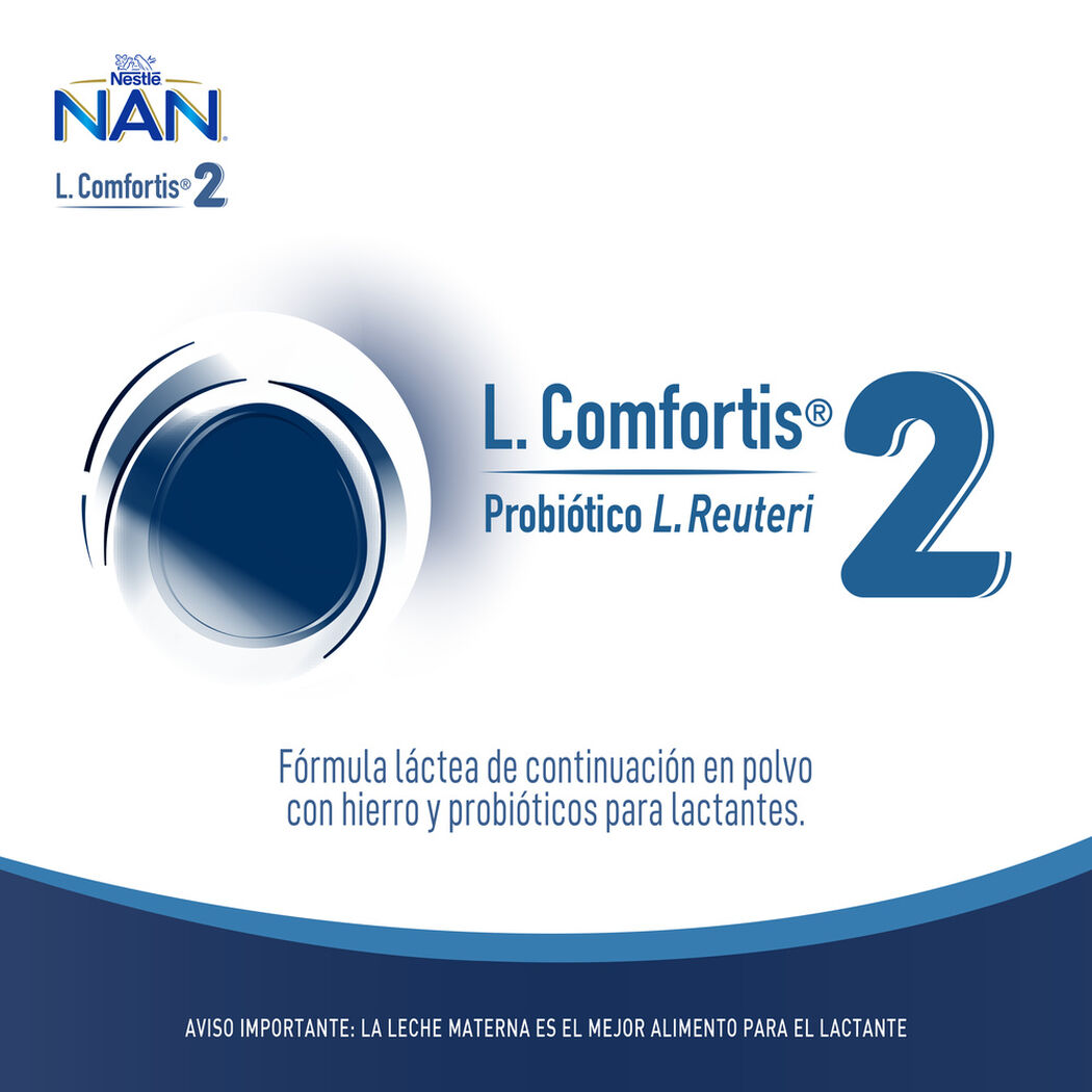 F&oacute;rmula Infantil Nan 2 L Comfortis 800 g, , large image number 1