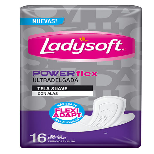 Toalla Higiénica Ladysoft Ud Powerflex Diurna 16, , large image number 1