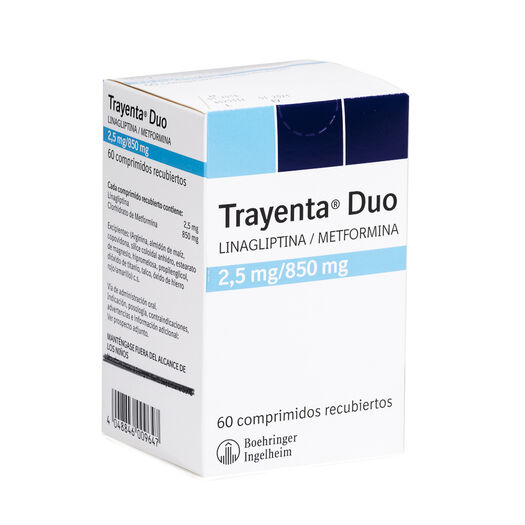 Trayenta Duo 2.5 mg/850 mg x 60 Comprimidos Recubiertos, , large image number 0