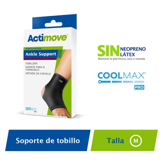 Actimove Tobillera Negr M X 1un, , large image number 0
