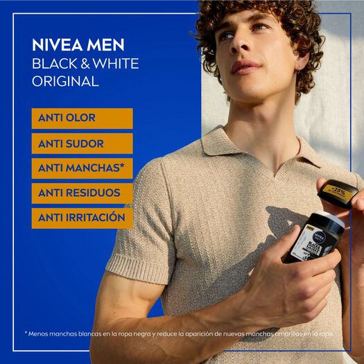 Desodorante NIVEA Barra Black Original Masculino 54g, , large image number 1