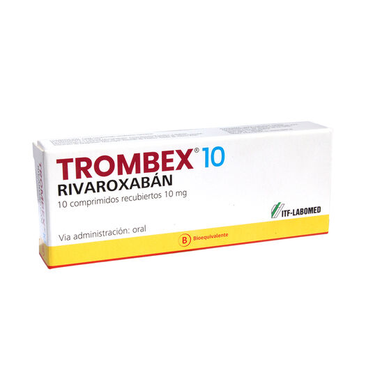 Trombex 10 mg x 10 Comprimidos Recubiertos, , large image number 0