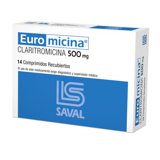 Euromicina 500 mg x 14 Comprimidos Recubiertos, , large image number 0