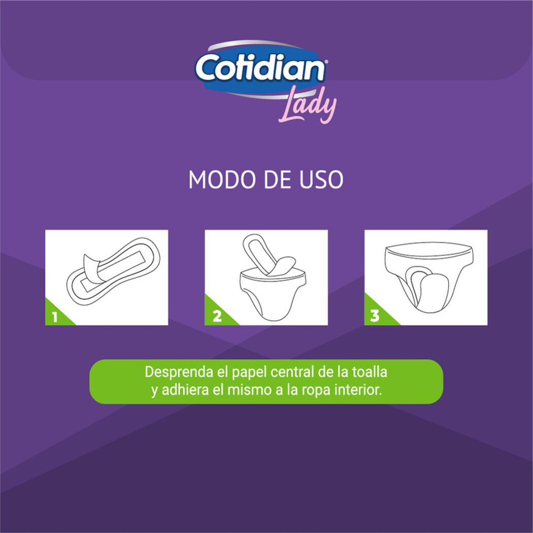 Toalla Cotidian Incontinencia Maxi Lady 28 un, , large image number 3