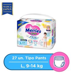 Pañal Merries Pants Premium, L 27un