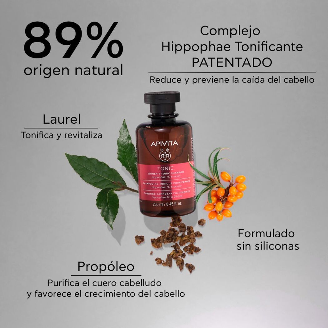 Shampoo Apivita Tonico Mujer 250 mL, , large image number 2