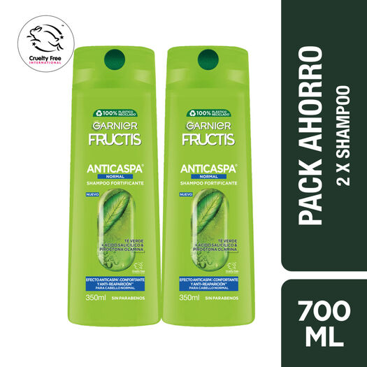 Pack 2x Shampoo Anticaspa Normal 350 ml, , large image number 0